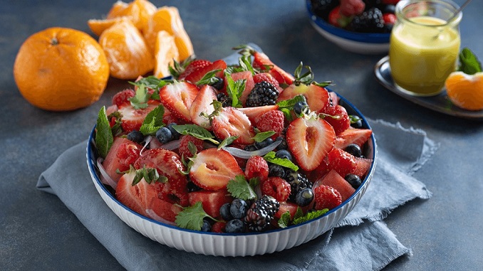 Recipe for Watermelon and Berry Salad