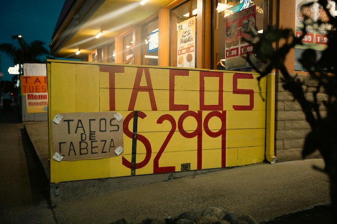 Cheap eats article photo showing 2.99 tacos