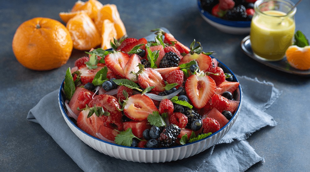 Recipe for Watermelon and Berry Salad