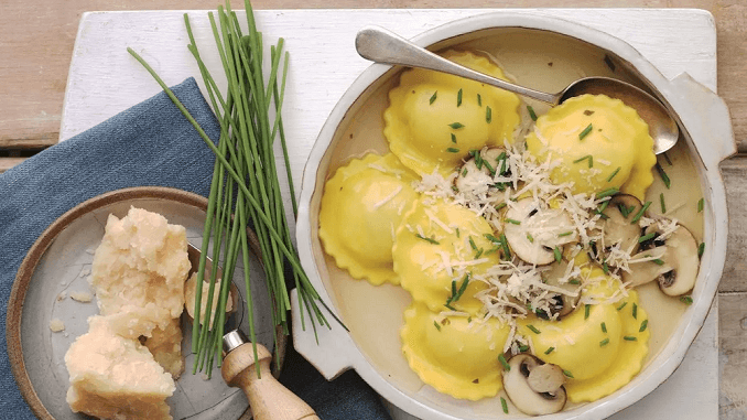 Recipe for Liquid Parmesan Ravioli