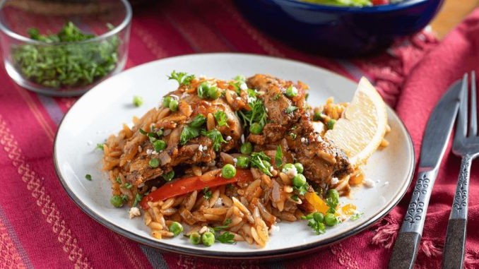 Recipe for Chicken Orzo Bake