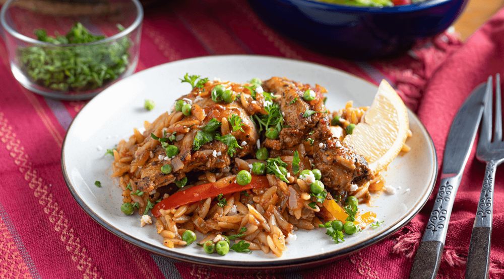 Recipe for Chicken Orzo Bake