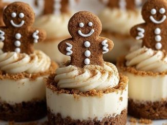 Recipe for Holiday Gingerbread Cheesecake Cupcakes