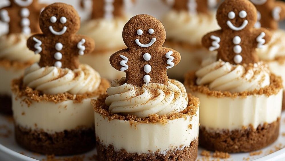 Recipe for Holiday Gingerbread Cheesecake Cupcakes