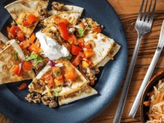 Recipe for Tex Mex Cheesy Beef Quesadillas