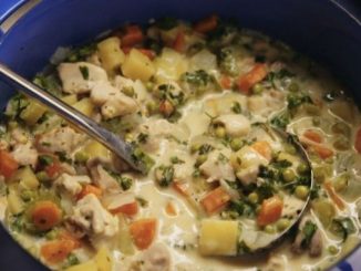 Recipe for Creamy Chicken Pot Pie Stew