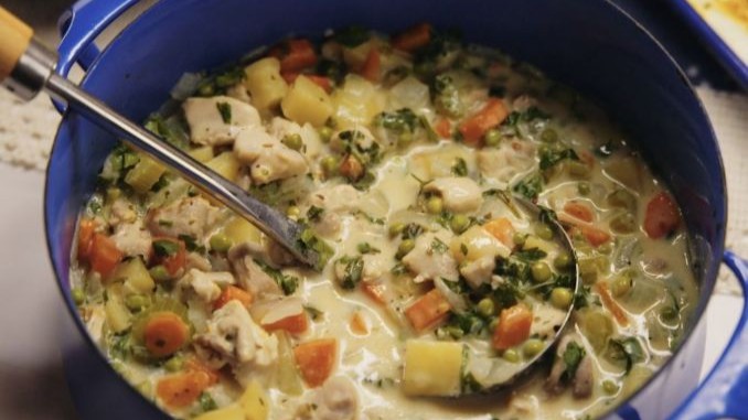 Recipe for Creamy Chicken Pot Pie Stew