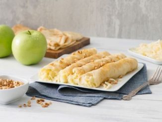 Recipe for Extra Old Cheddar and Sour Apple Filled Crepes