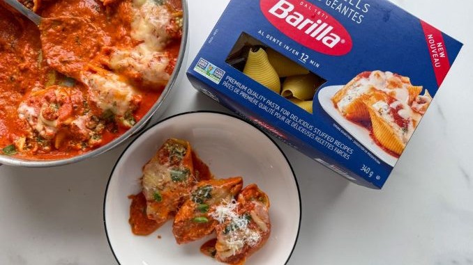 Recipe for Sausage and Tuscan Kale Stuffed Jumbo Shells Pasta
