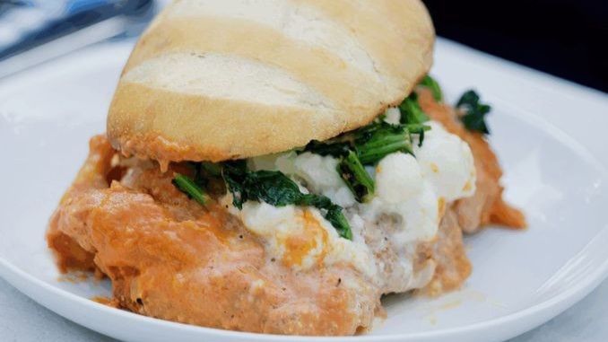 Recipe for Cheesy Chicken Cutlet Sandwich