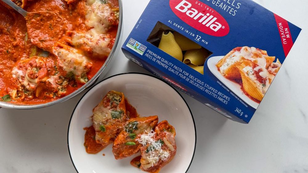 Recipe for Sausage and Tuscan Kale Stuffed Jumbo Shells Pasta