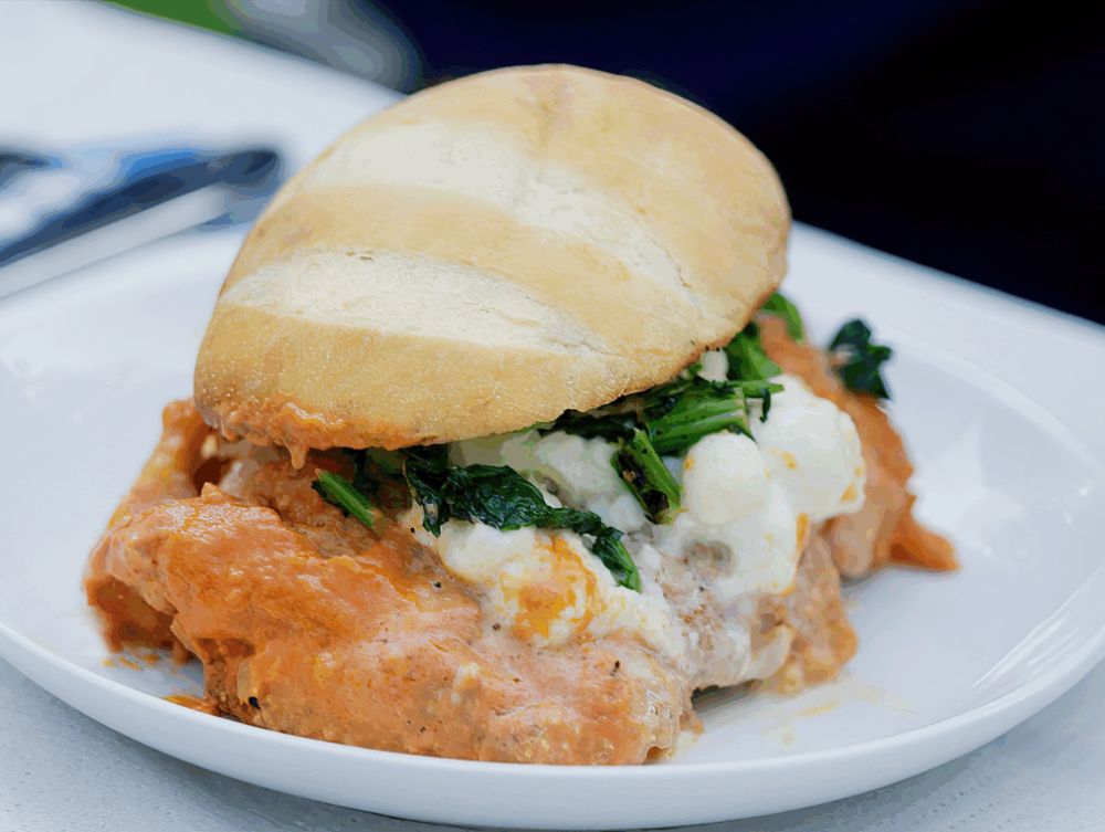 Recipe for Cheesy Chicken Cutlet Sandwich