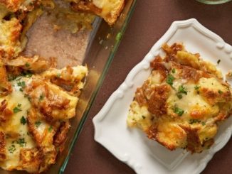 Recipe for Caramelized Onion Cheddar Bread Pudding